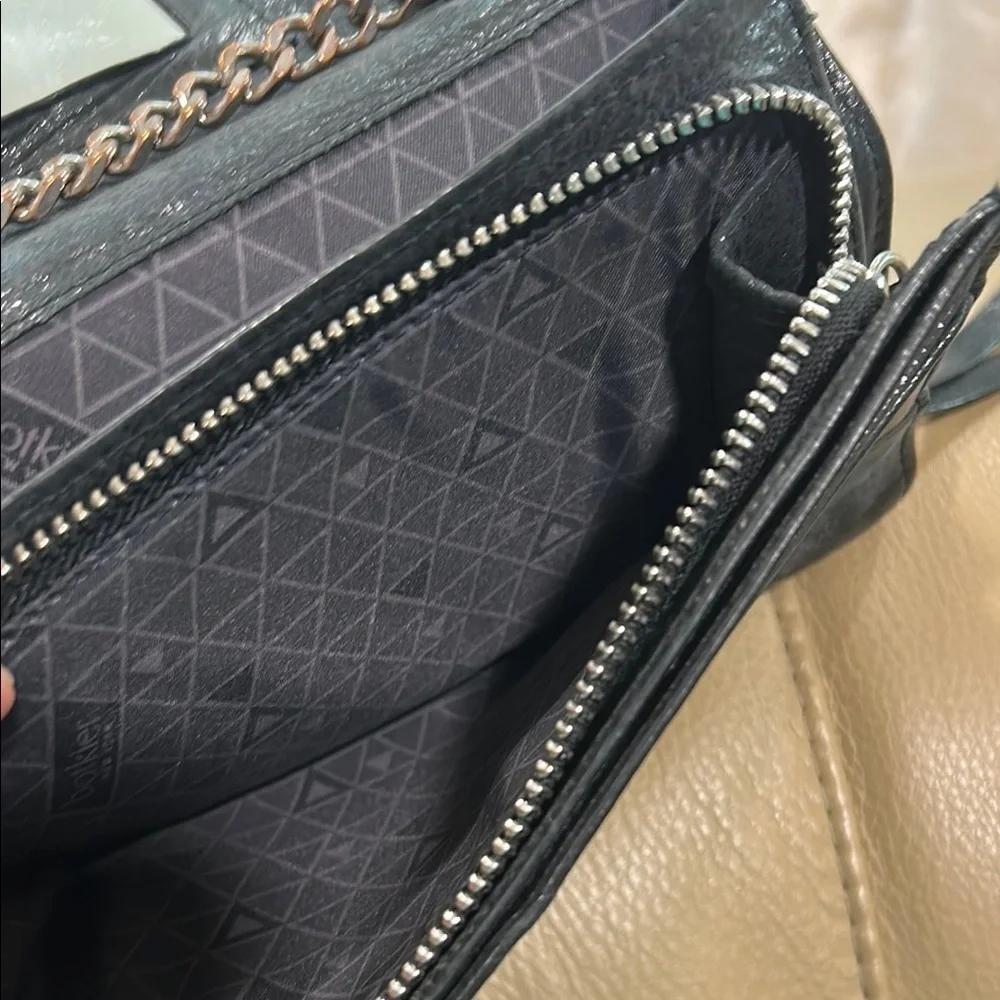Botkier New York Black Leather Chain Wallet/Crossbody Bag